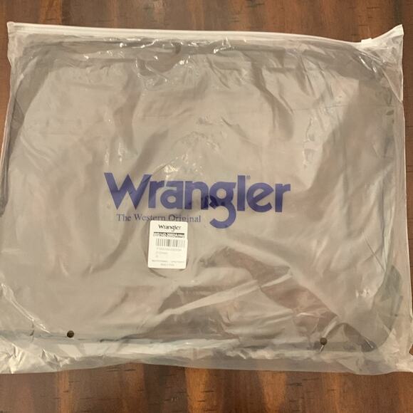 NWT Wrangler Leather Trim Canvas Tote Bag Shoulder Bag - Green - Picture 10 of 11